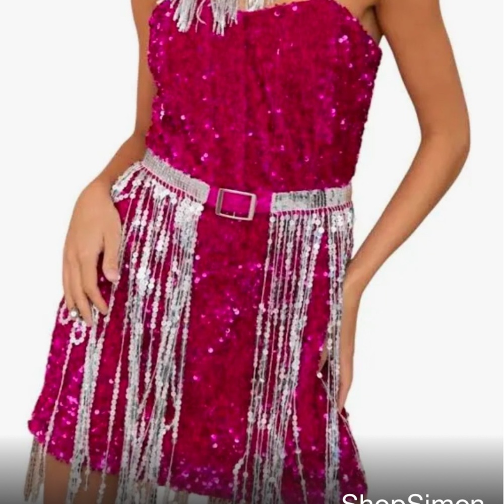 Blue B Glitz dress size medium. Comes with jacket